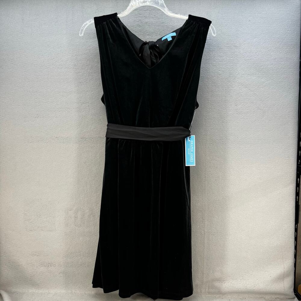 Draper James Dress Women's 2XL Black V-Neck Sleeveless Classic Little Black NWT - Picture 1 of 14